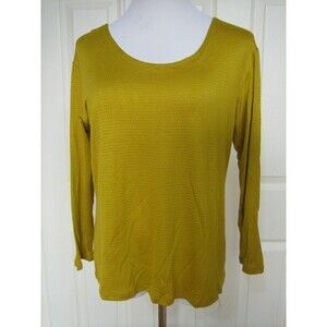 NOBLU GINGER/BLACK DOT RAYON/SPANDEX JERSEY TOP SIZE L NEW WITH TAGS